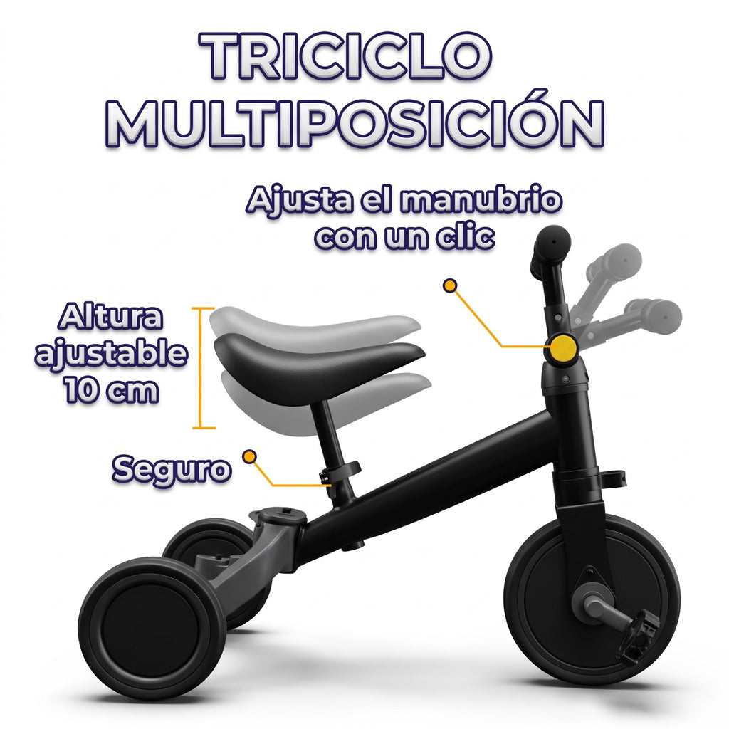Triciclo multiposición